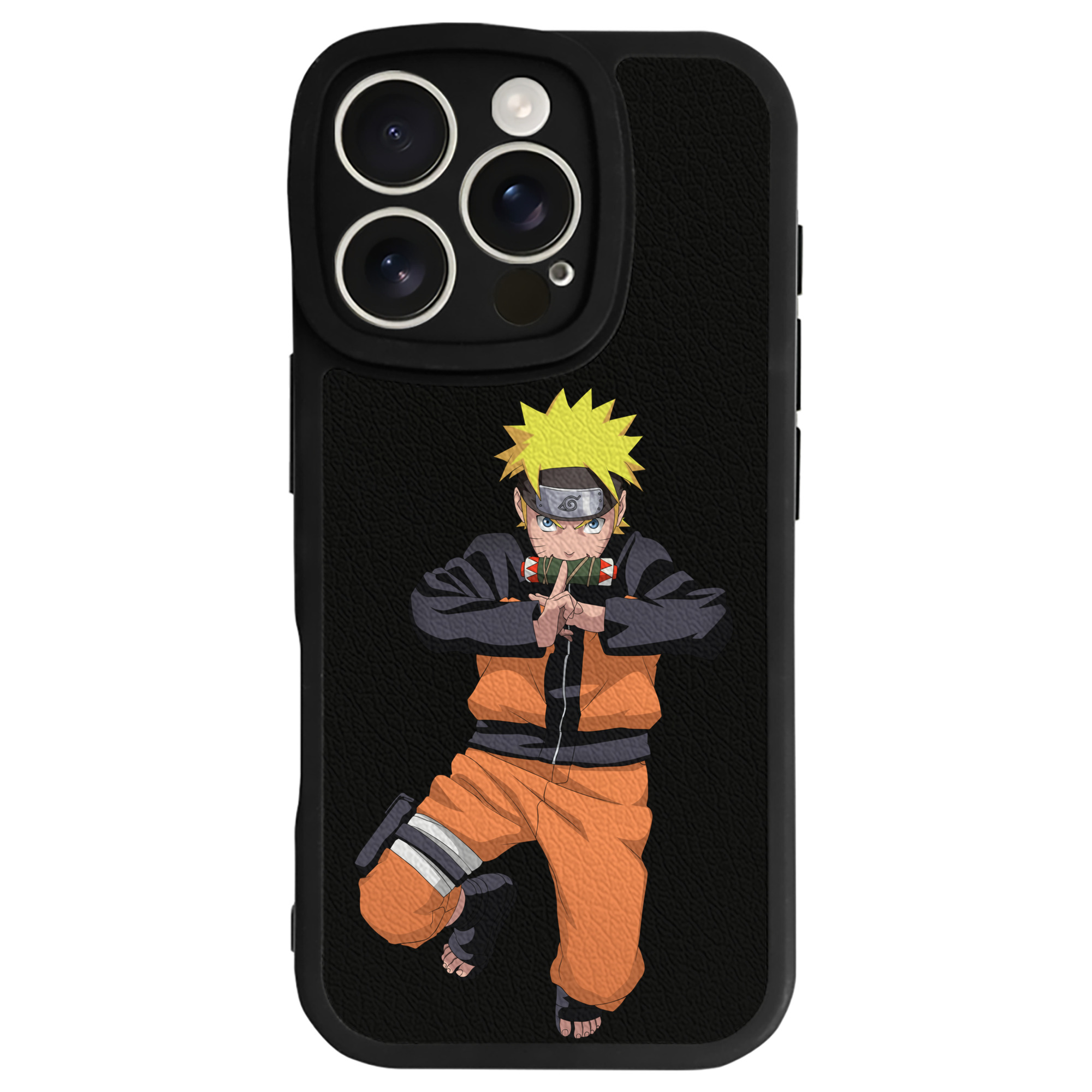 （画像用） NARUTO -ナルト- うずまき ナルト Uzumaki Naruto 【iPhone 16シリーズ対応】シリコンスマホケース（レザー調） 材質：シリコン